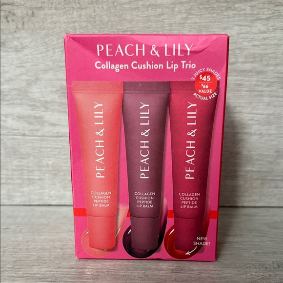 Peach & Lily Collagen Lip Gloss Set - Coral, Berry, Plum - Picture 2 of 6